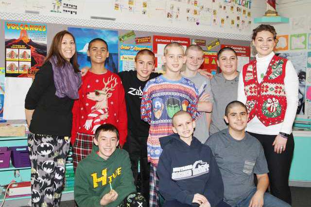 Sacred Heart 7th Graders Support Classmate With Cancer By Shaving Their Heads Turlock Journal
