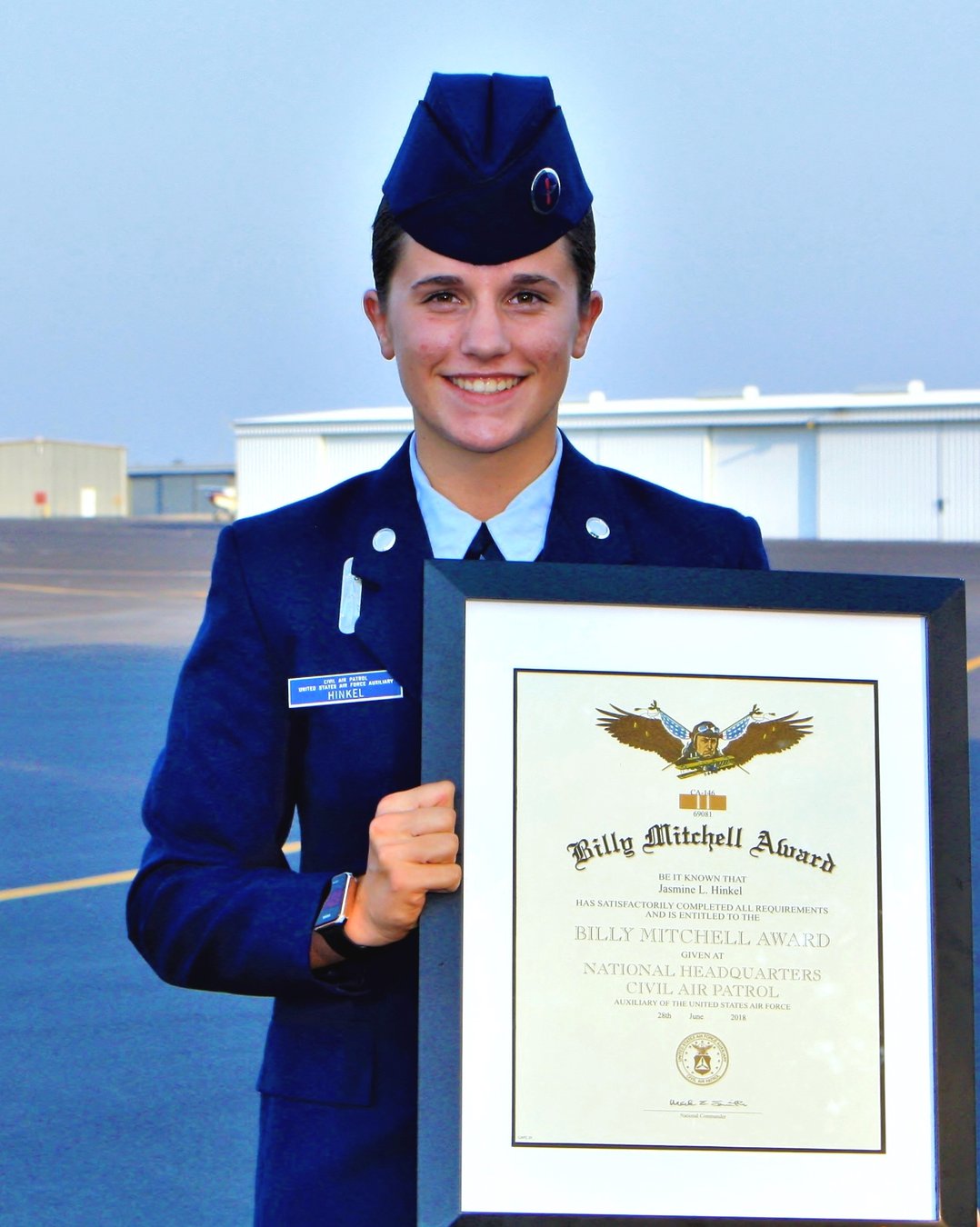 Oakdale Cadet Receives Squadron’s Billy Mitchell Award - Oakdale Leader