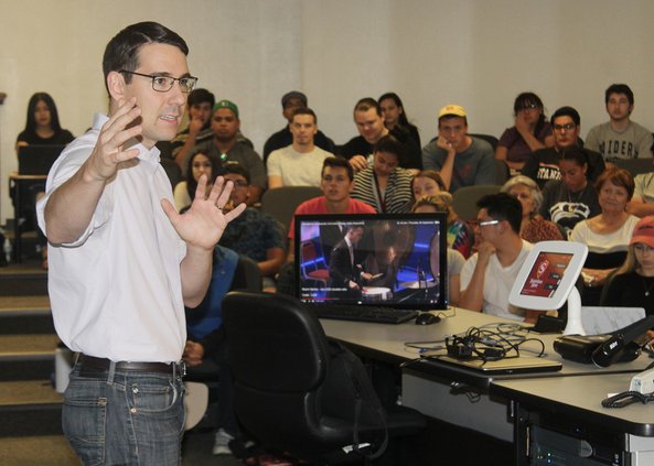 Josh Harder university town hall