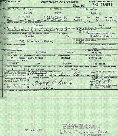 Lingering Doubts About Obamas Birth Certificate Ceres Courier