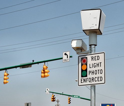 red lightn