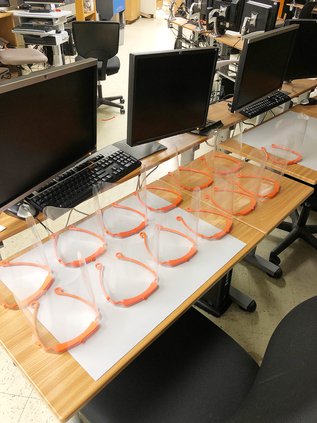 Merced college face shields