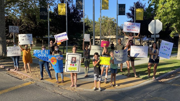 reopen schools protest