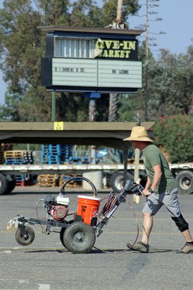 Ceres Drive-in striping