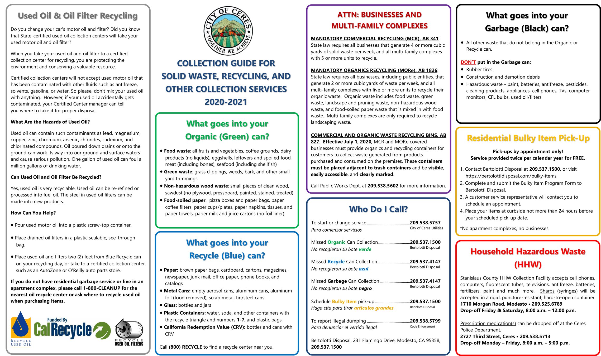 Nov. 23 protest hearing ordered for garbage rate increase plan - Ceres ...