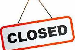 Closed sign