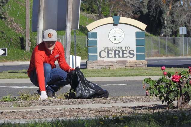 Love Ceres trash pickup