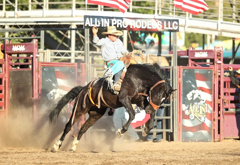 Competitors 'Back The Blue' at recent rodeo - The Stanly News