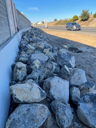 rocks ramp
