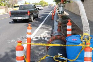 sewer line work
