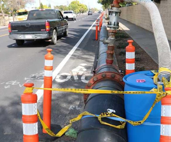 sewer line work