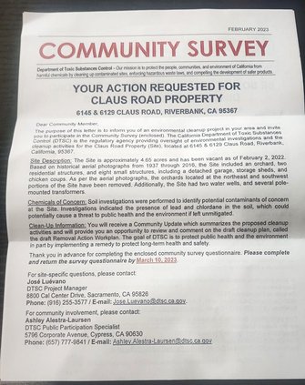 CLAUS RD SURVEY