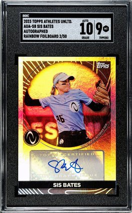 Bates signed card