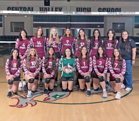 Central Valley’s girls volleyball team group photo 2023
