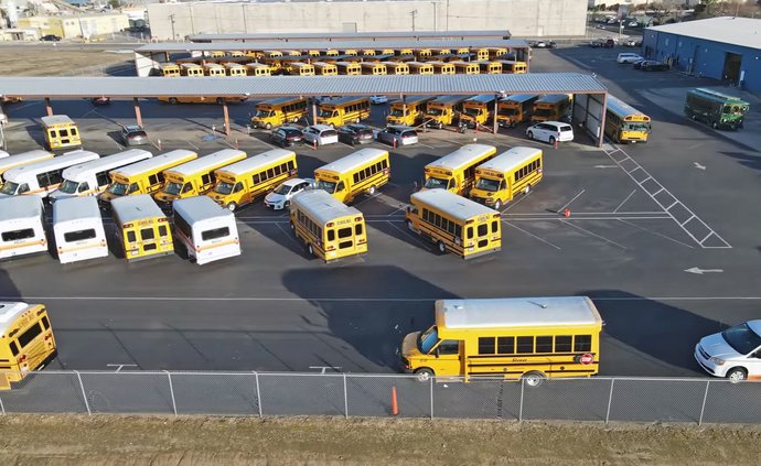Storer bus lot Modesto