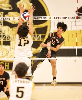 East Union-Lathrop boys volleyball