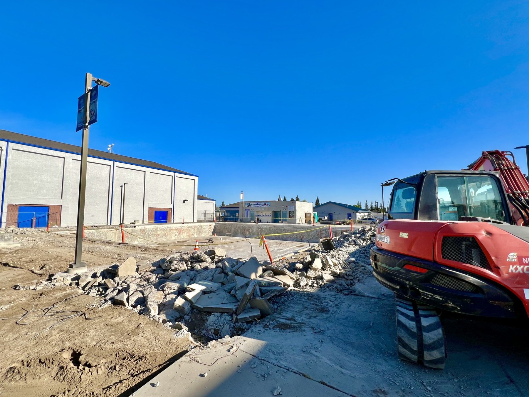 Swimming pool repairs underway at Sierra High - Manteca Bulletin