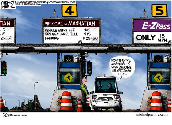 toll cartoon