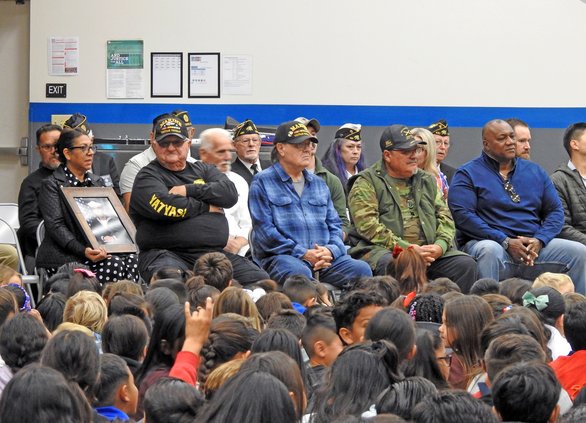 Veterans lined up at VP 2024