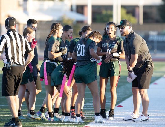 Pitman flag football coach