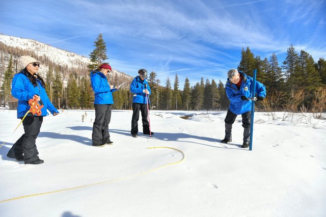 First survey of the season shows snowpack near average for California ...