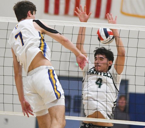Manteca-Ripon Christian boys volleyball