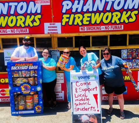 fireworks yoing life booth