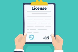 Business license generic art