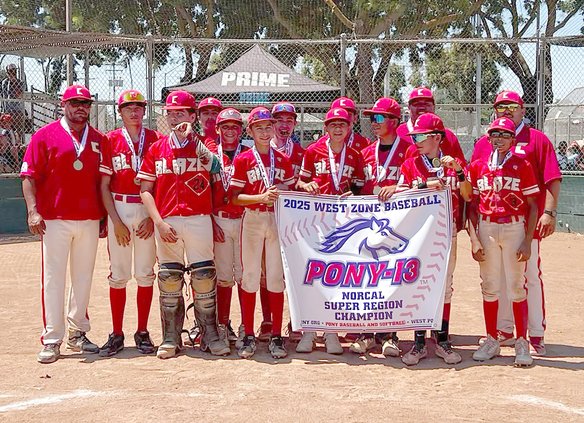 Ceres Blaze 13-year-old travel baseball team