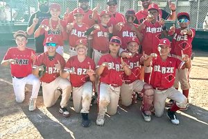 Blaze 11-year-old travel baseball team August 2025