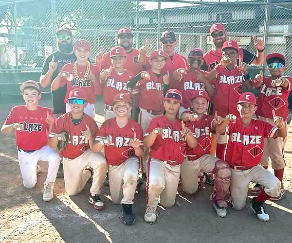 Blaze 11-year-old travel baseball team August 2025