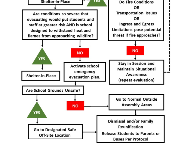 wildfire evacuation tree