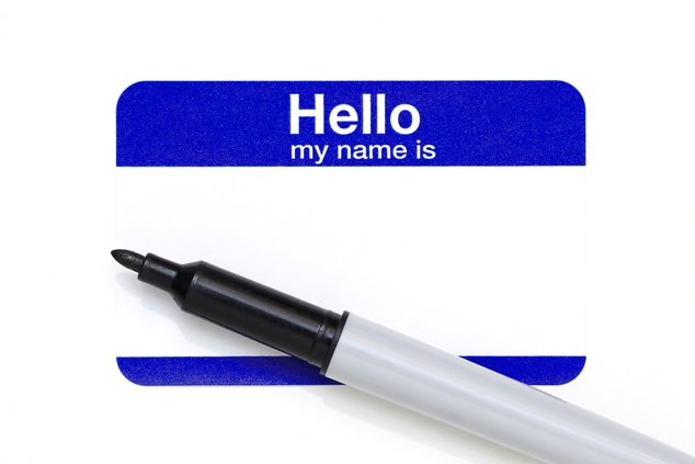 name tag