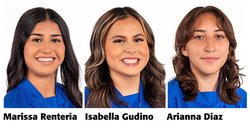 Marissa Renteria, Isabella Gudino and Arianna Diaz