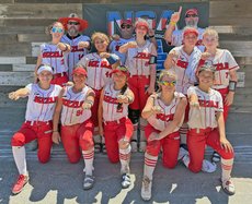 Ceres Sizzle 14-and-under travel softball team Rainbow