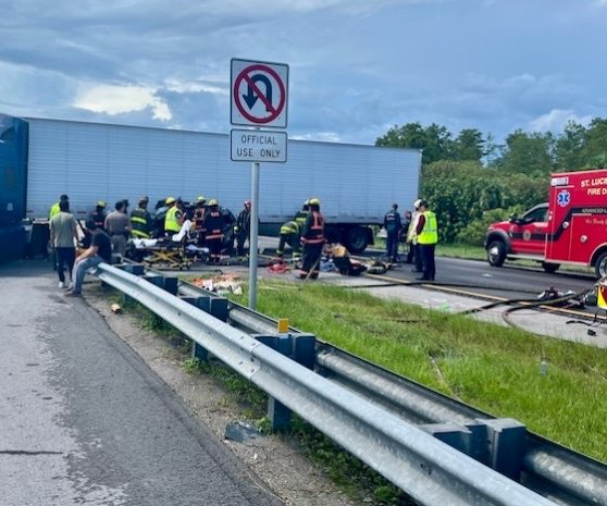crash illegal truck