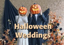 Halloween wedding art