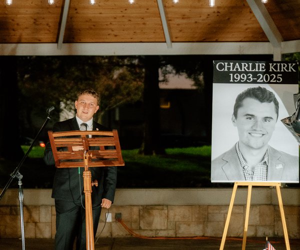 Charlie Kirk vigil 1