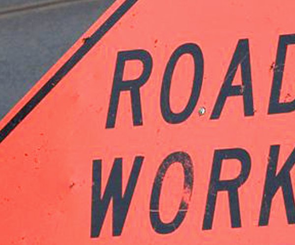 Road work signage