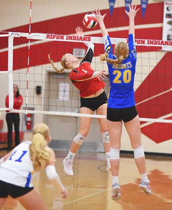 Ripon Christian-Ripon girls volleyball