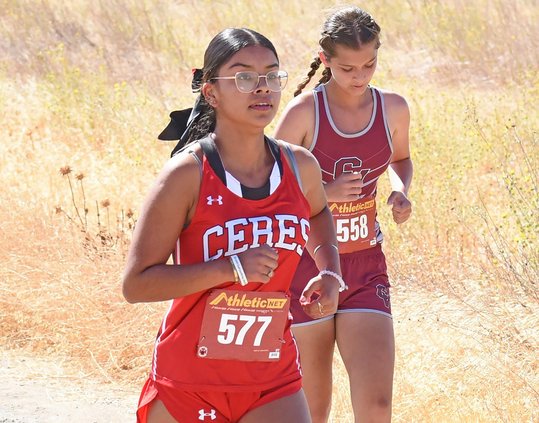 Mariana Cortez and Central Valley’ s McKenzy Crane