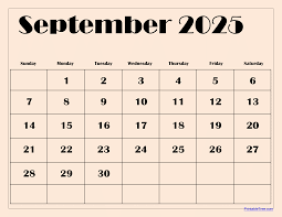 sept. calendar