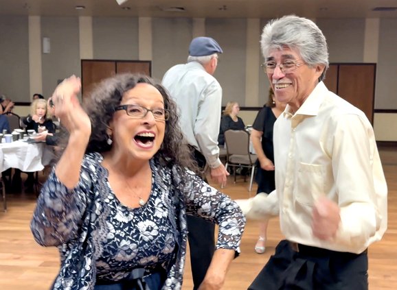 Susanna Hernandez dancing with Edward Gutierrez