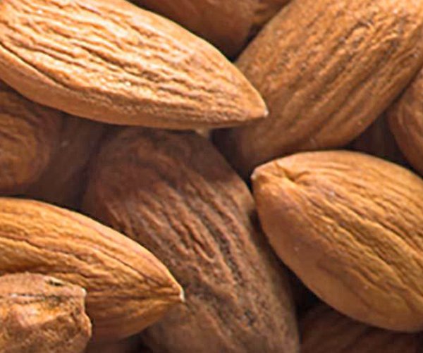 Almonds piled up
