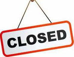 Closed sign