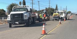 Minor work has taken place on Hatch Road