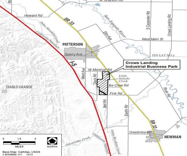 Crows Landing Industrial Park map
