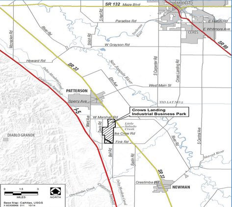 Crows Landing Industrial Park map