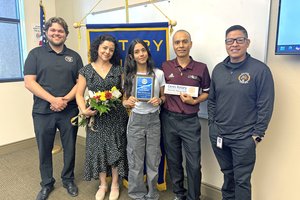 Cesar Chavez Junior High School seventh-grader Mona Alondra Leon