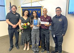 Cesar Chavez Junior High School seventh-grader Mona Alondra Leon